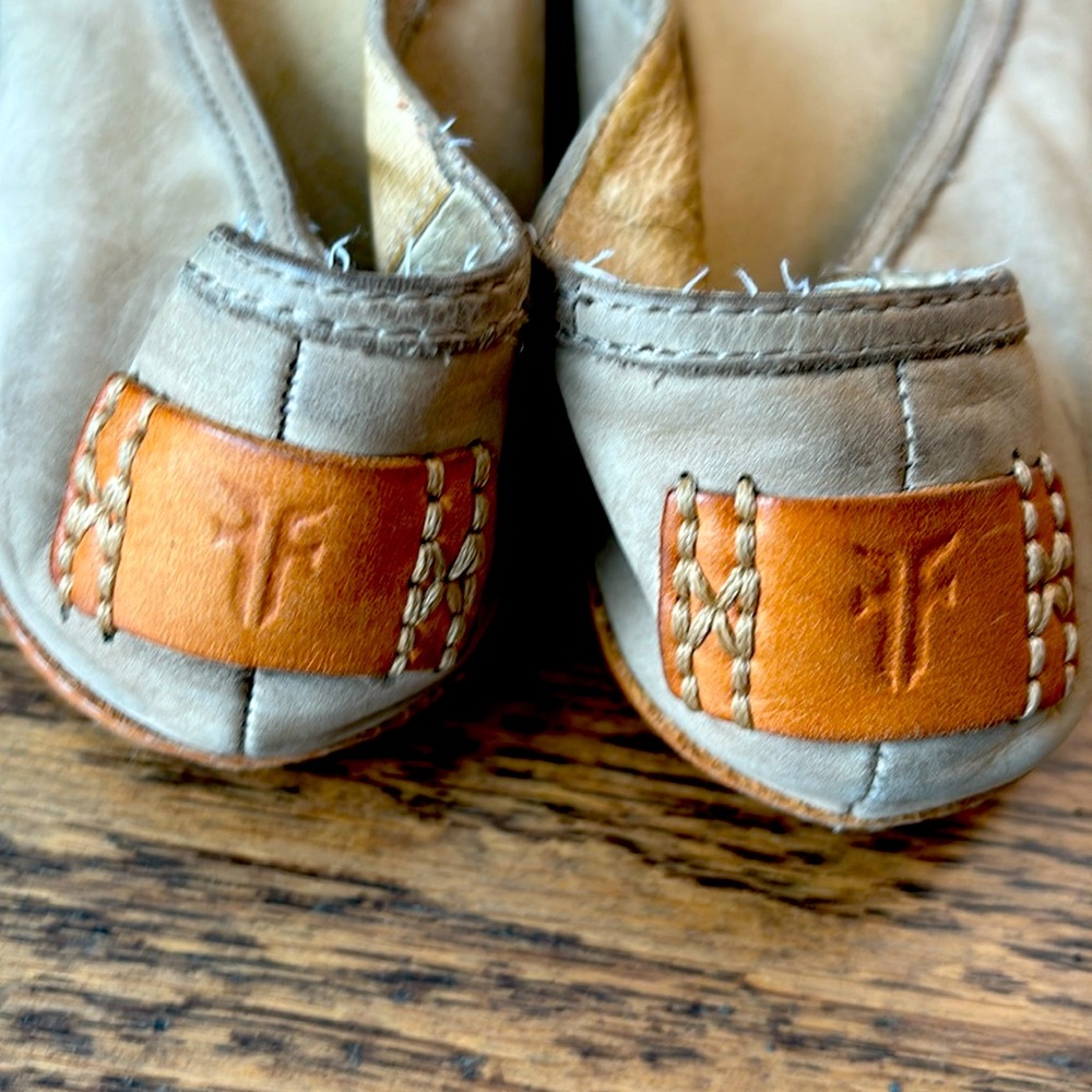 Frye slip on casual dress shoe.